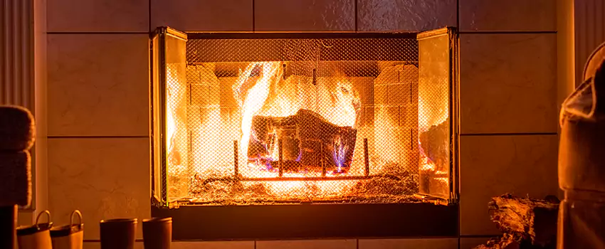 Mendota Hearth Landscape Fireplace Installation in Knoxville, Tennessee